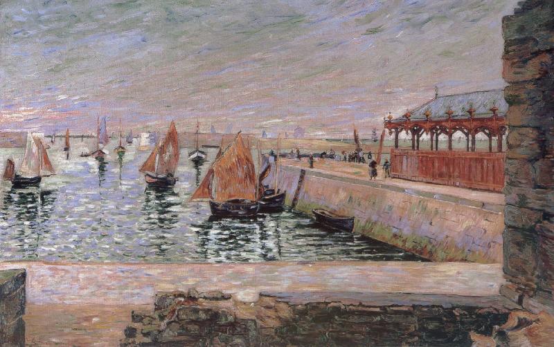 Paul Signac port tn bessin France oil painting art